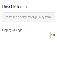 reset mileage