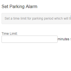 set parking alarm