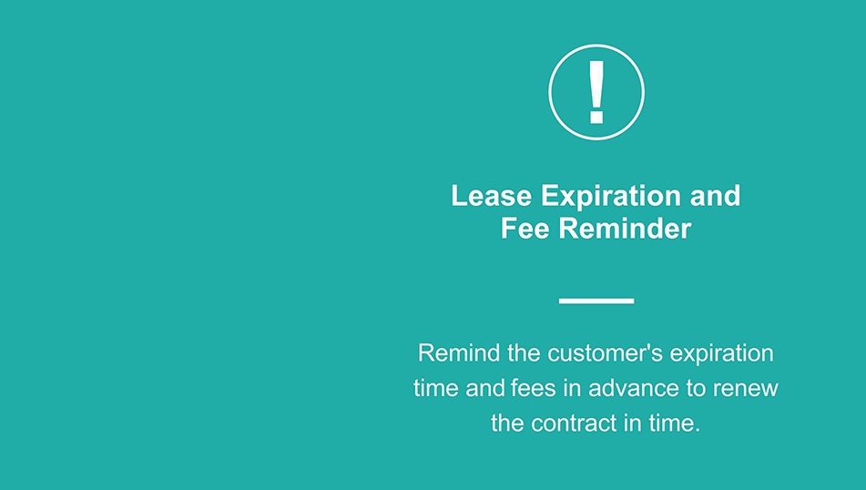 lease expiration and fee reminder